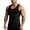 Black, variant on Tank Tops for Men U-Neck Solid Vertical Ribbed Sleeveless Stretch Cotton Slim Fit Gym Bodybuilding Workout Muscle Vest