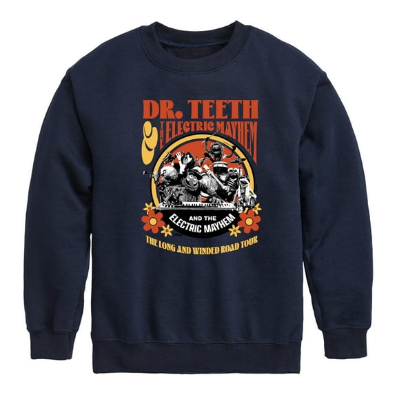 Disney The Muppets - Dr. Teeth: Long & Winded Tour - Youth Crewneck Fleece Sweatshirt
