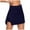 Blue, variant on Lroveb High Waisted Skorts for Women, Tennis Skirt with Shorts Underneath, Womens Fast Dry Tight Elastic Fitness Solid Color Yoga Shorts Two Piece Set Black