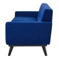 thumbnail image 4 of Sofa, Blue Navy, Velvet, Modern Contemporary, Mid Century Living Hotel Lounge Cafe Lobby, 4 of 8