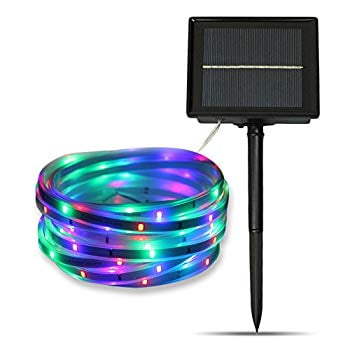 Details about   Solar Powered LED Strip Light Band Tape Lamp Outdoor Garden Waterproof Lights US 