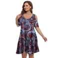thumbnail image 2 of VEPKUL Women's Plus Size Dresses Casual A Line Flowy Swing Loose Dress with Pockets Flower55_4X, 2 of 8