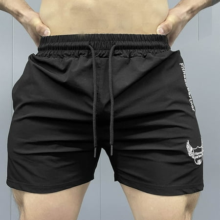 Men s Gym Workout Boxing Shorts Running Short Pants Fitted Training Bodybuilding Jogger Short Workout Shorts