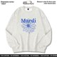 thumbnail image 1 of Sudadera Mardi Coreana para hombre y mujer, sudadera con estampado de margaritas pequeñas, sudadera de algodón suelta con cuello redondo del mismo estilo dorado y plateado, 1 of 2