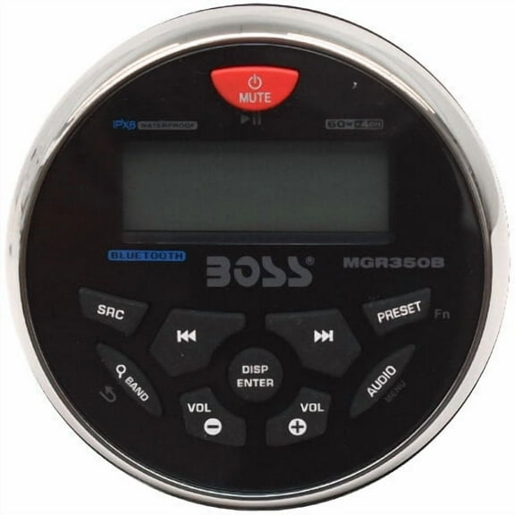 Boss Audio Boat Marine Receiver MGR350R | 3 1/2 Inch Gauge Style