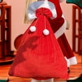 thumbnail image 4 of Bolsas de Regalo Navideñas, Mochilas de Papá Noel, Adornos de Terciopelo para Organizar, 4 of 6