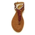 thumbnail image 3 of Victoria K. Women's Braided T-Strap Thong Sandal, 3 of 4