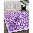 thumbnail image 3 of Ahgly Company Machine Washable Indoor Rectangle Transitional Blossom Pink Area Rugs, 5' x 7', 3 of 7