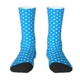 thumbnail image 3 of Blue And White Polka Dot Stockings Spots Harajuku Socks Autumn Anti Bacterial Socks Women, 3 of 7