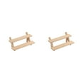 thumbnail image 2 of mmirethe Non-deformable Storage Rack Wide Application 2 Layers For Earrings Wood Made Jewelry Display Stand Jewelry Display Rack 2 Layers 2Set, 2 of 6