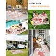 thumbnail image 5 of Outdoor Rug 4x6 ft Coral Red Pastel Aqua Coastal Waterproof Outdoor Patio Rug Mat Non Slip Outside Area Rugs Carpet for RV,Camping,Porch,Deck,Pool,Balconybackyard,Ocean Animals Pattern, 5 of 9