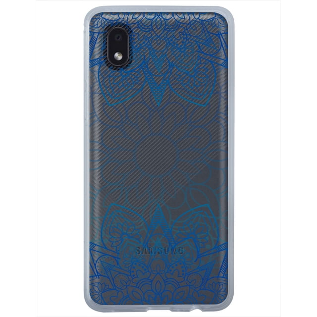 Funda para Galaxy A01 Core InstaCase Uso Rudo Mandalas Azules Antigolpes