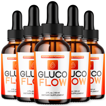 Gluco Flow Advanced Formula Drops Natural Support Supplement 150 Servings
