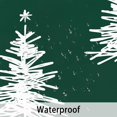 thumbnail image 2 of Christmas Tree Shower Curtain Green Background Bathroom Decorative Curtains, Winter Holiday Festival New Year Xmas Trees Shower Curtains, Waterproof Fabric Bathtub Curtains with Hooks 72"x72", 2 of 6