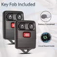 thumbnail image 2 of Key Fob Keyless Entry Fits for Ford F150 F250 F350 Explorer Expedition 1998-2016 / Ranger Escape Edge E150 Freestar/Lincoln Navigator Mercury Mazda 3 Button Remote Control Replacement CWTWB1U345, 2 of 6
