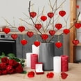 thumbnail image 3 of Topboutique 12 Pcs Heart Ornaments,Valentine's Day Heart Shaped Ornaments,Christmas Tree Hanging Ornaments,Valentines Decorative Baubles for Xmas Wedding Christmas Anniversary,Red,3 Styles, 3 of 7