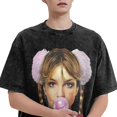 thumbnail image 2 of Men's Britneys Music Spears T-Shirt Washed Vintage Loose Short Sleeve Tee Top 161, 2 of 7