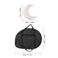 thumbnail image 2 of FONWILYO Moon Shaped Lyre Harp 7 String Wooden Musical Instrument with Tuning Wrench for Beginners, 2 of 8