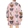 thumbnail image 2 of Wearable Oversized Blanket,Pit Bull Terrier Wearable Blanket Hoodie for Adults,Cozy Hooded Blankets with Super Pockets,Super Warm Fuzzy Pullover for Women & Men, 2 of 6