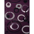 thumbnail image 3 of Westfield Home  Montclaire Geneva Modern Area Rug Lilac 2'3" x 7'2" Runner 6' Runner Runner, Indoor Entryway, Kitchen, Living Room Black, 3 of 5