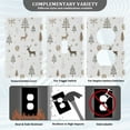 thumbnail image 3 of Yayeee Blank Wall Plate Cover 1-Gang 4.5"x2.7" Home Unused Decorative Outlet, Christmas Forest, 3 of 7