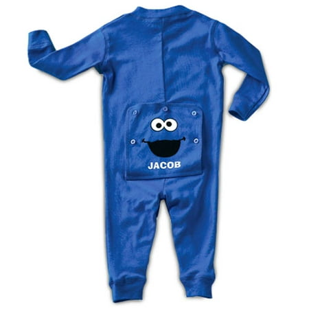 Personalized Sesame Street Long Johns, Cookie Monster