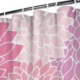 thumbnail image 3 of Pink Floral and Petal Pattern Shower Curtain 36"x72" ,Bathroom Decorative Shower Curtains Set with 12 Hooks,Modern Waterproof Washable Shower Curtain, 3 of 6