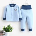 thumbnail image 1 of Ropa interior térmica para niños otoño e invierno cárdigan grueso de tres capas ropa de otoño pantalones largos acolchados, 1 of 6