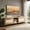 Oak, variant on Demi Bonn TV Stand for TVs up to 80 Inch with 2 Doors & Storage Cabinets, Modern Wooden Media Console with Adjustable Shelves for Living Room, Walnut