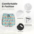 thumbnail image 4 of Gukieu Cute Corgi Head Print Women's Sports Shorts with Drawstring Elastic Waistband for Running, Yoga, Fitness-Small, 4 of 7