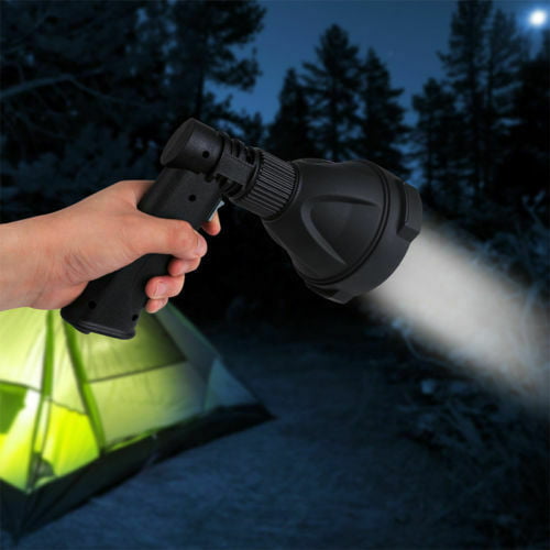 LED Handheld Spotlight Rechargeable Camping Hunting Flashlight Torch Spot Lights 