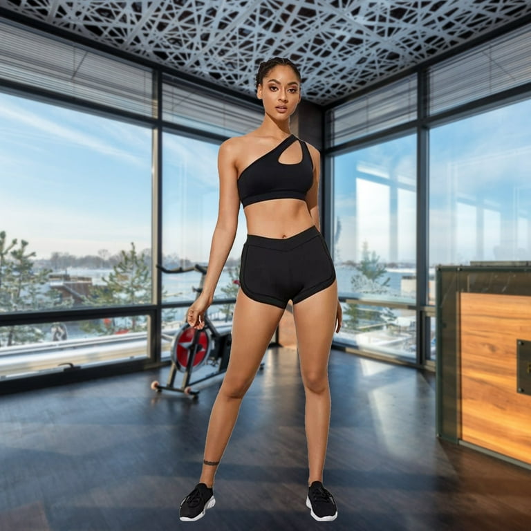 SHEIN Yoga Basic Women's Black Shockproof Sports Bra