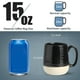 thumbnail image 3 of Juego de tazas de café Hasense de cerámica de 15 onzas con asas negras, 4 unidades, 3 of 7