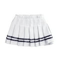 thumbnail image 5 of iixpin Girls' School Uniform Pleated Skirt Set Classic Japanese Anime School Girls Sailor Dress Shirts Student Suit White 13-14, 5 of 6