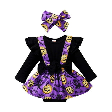 

Baby Girls Bodysuits Bowknot Ribbed Long Sleeve Printed Headbands Kids Children Cartoon Trendy Soft Cute Outwear Streetwear Spring Summer Rompers Jumpsuits