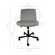 thumbnail image 3 of Silla de Oficina Acanalada Top Living Terciopelo Gris Claro, 3 of 8