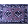 thumbnail image 1 of Ahgly Company Indoor Rectangle Persian Blue Traditional Area Rugs, 2' x 4', 1 of 4