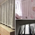thumbnail image 2 of SEWACC 5 Pcs Telescopic Rod Shower Curtain Rod Shower Bar Tension Rod Shower Rod White, 2 of 8