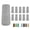 Grey-16 Pcs, variant on 16/24/32 Black Chair Leg Socks - Furniture Protectors For Hardwood Floors Non-slip & High Elastic Fit Easy-to-install Bar Stool Covers Floor Pads