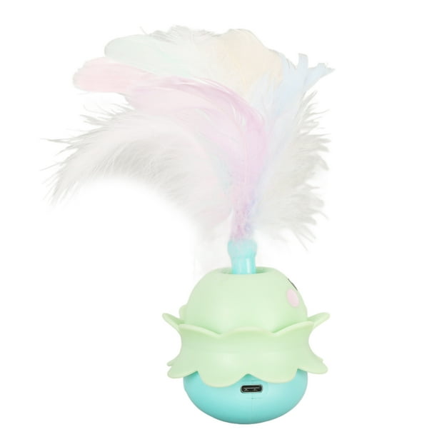 Juguete Interactivo De Plumas Para Gatos, Rotación Automática Eléctrica