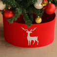 thumbnail image 2 of Falda de árbol de Navidad con estampado de ciervos, alfombrilla de árbol de Navidad, cesta de árbol de Navidad, regalo de Año Nuevo, decoración de fiesta, 60/90/120cm, 2 of 4