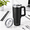 Black-40 Ounces, variant on Black 40 Ounces Stainless Steel Vacuum Insulated Tumbler with Handle and Lid