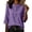 Purple(Womens Tops), variant on Women's Cotton Linen Tunic Tops 3/4 Sleeve Embroidered Blouses Frog Buttons Mandarin Collar Shirts for Casual Wear