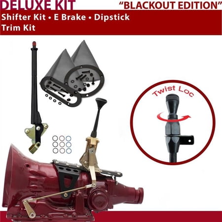 American Shifter TH350 Shifter Kit 6 in. E Brake Trim Kit Dipstick for D4B2A