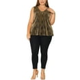 thumbnail image 2 of DARING DIVA Women's Plus Sequin Glitter Gradient Tank Club Party Vest 4X Gold, 2 of 6