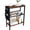 RusticBrown, variant on Narrow End Table with Storage - Modern 3-Tier Side Table for Small Spaces