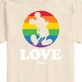 thumbnail image 3 of Disney Pride - Love - Rainbow Spotlight on Mickey - Men's Short Sleeve Graphic T-Shirt, 3 of 5