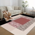thumbnail image 2 of 5.3'x7.5' non slip carpet pad runway carpet aztec area rug natural area rug plush area rug, 2 of 10