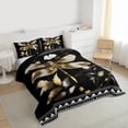 thumbnail image 3 of jejeloiu Wild Animal Dragonfly Queen Comforter Set,Retro Rustic Leaves Bedding Comforter Set For Girls Kids Reversible 3-Piece, 3 of 8