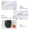 thumbnail image 2 of Yayeee Kitchen Hanging Hand Towels Set of 2 with Loop Bathroom Absorbent Tie Towel, White Abstract Shapes, 2 of 7